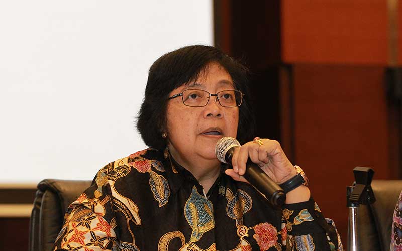 Menteri Lingkungan Hidup dan Kehutanan Siti Nurbaya. Dok. Bisnis Indonesia