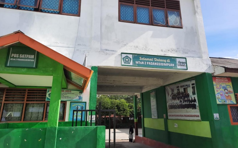 Madrasah Tsanawiyah (MTs) Negeri 2 Padangsidimpuan, Sumatra Utara, Minggu (7/11/2021).  - Bisnis/Nanda Fahriza Batubara