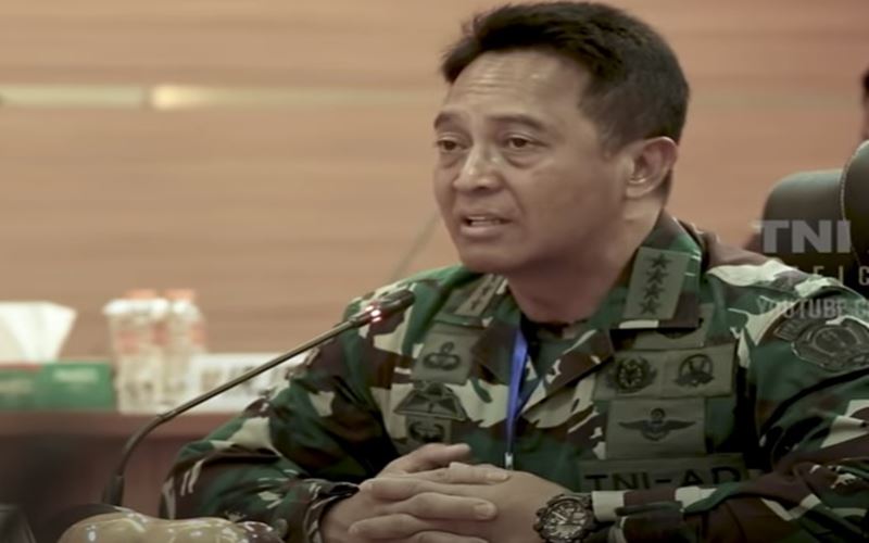 Kepala Staf TNI Angkatan Darat Jenderal TNI Andika Perkasa. - Youtube