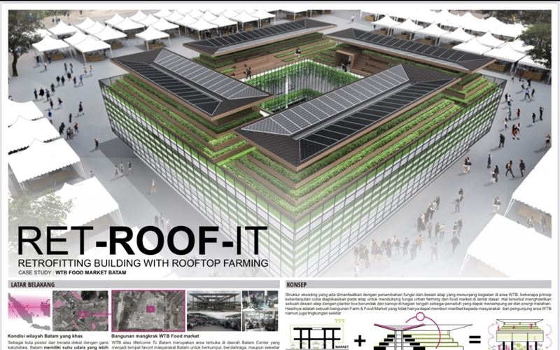 Desain atap pemenang Onduline Green Roof Award 2021. - Istimewa