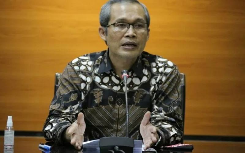 Wakil Ketua KPK Alexander Marwata saat jumpa pers di Gedung KPK, Jakarta, Kamis )19/11/2020). - Antara 