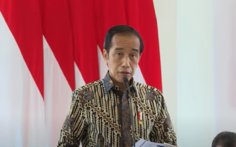 Tangkapan layar - Presiden Joko Widodo atau Jokowi memberi pengarahan langsung kepada seluruh direksi dan jajaran komisaris PT Pertamina (Persero) dan PT PLN (Persero) bersama sejumlah Kementerian terkait di Istana Bogor, Selasa (16/11/2021). JIBI - Bisnis/Nancy Junita