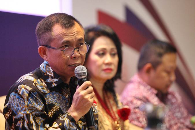 Direktur Utama PT Mora Telematika Indonesia (Moratelindo) Galumbang Menak. - Bisnis/Dedi Gunawan