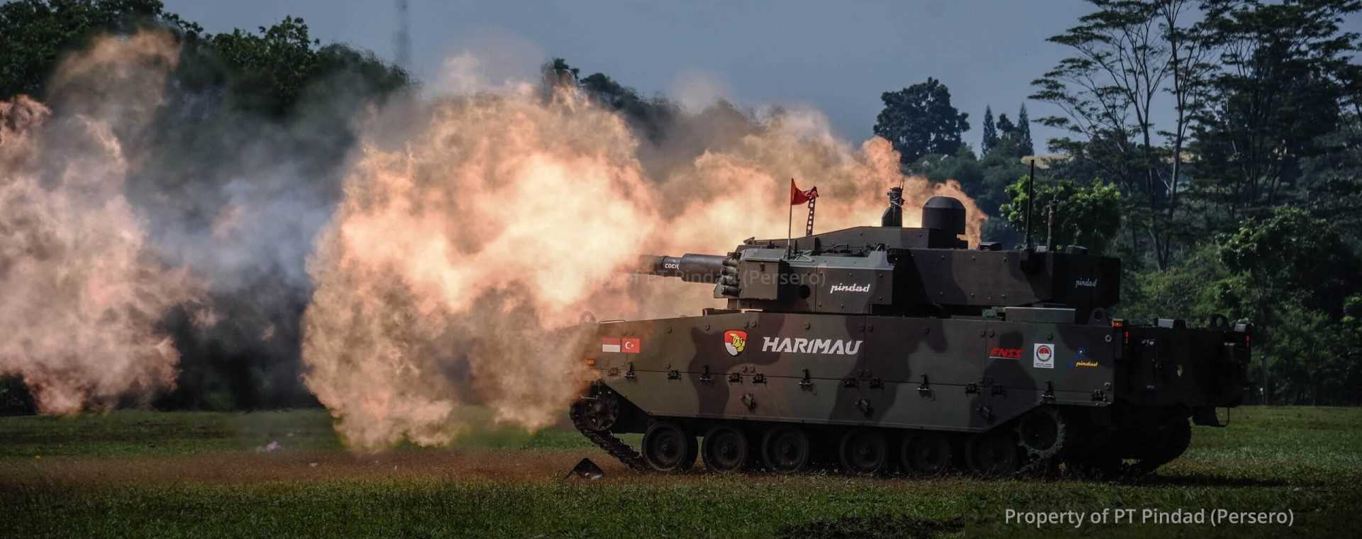 Tank Harimau salah satu produk PT Pindad yang akan dilebur dalam Defend ID. - Foto: Pindad