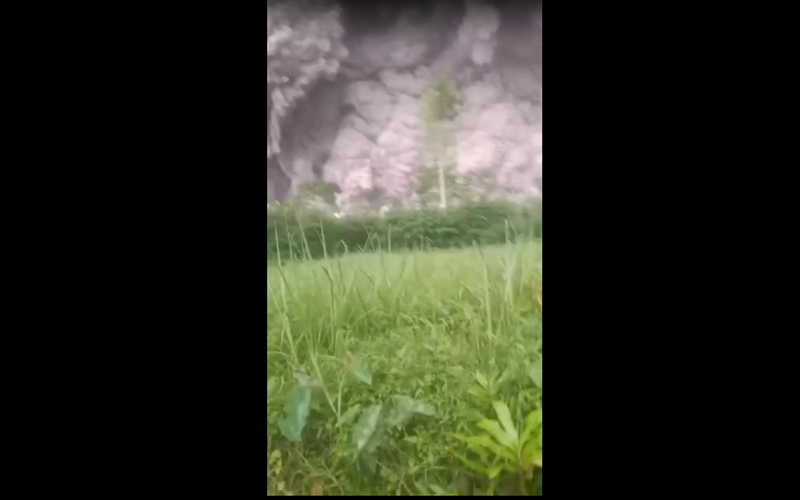 Tangkapan layar video Gunung Semeru meletus - Istimewa