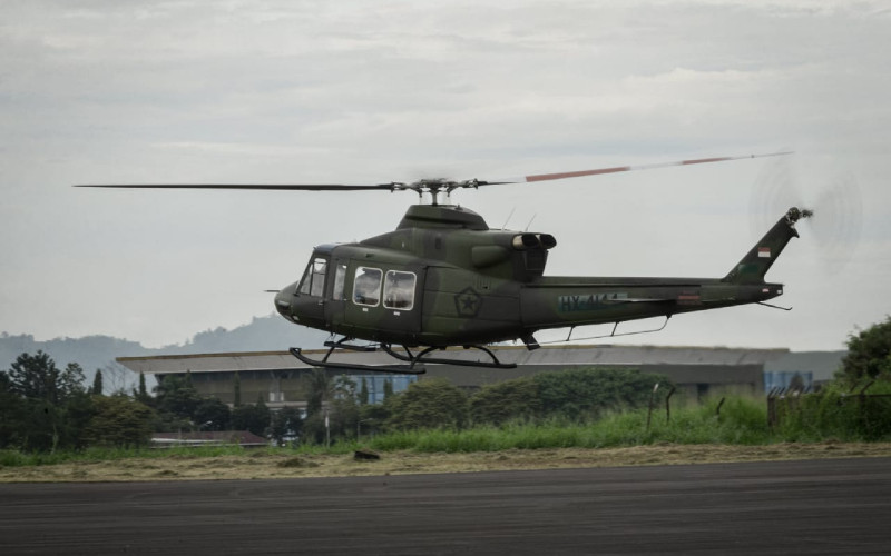 Helikopter Bell 412EPI akan dioperasikan Skadron-11 Serbu Puspenerbad.  - PTDI
