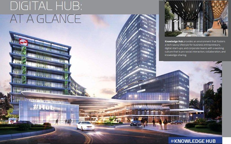 Gedung perkantoran Knowledge Hub yang akan dibangun di kawasan Digital Hub BSD City, Tangerang Selatan - Dok. Sinar Mas Land