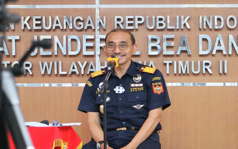 Kepala Kanwil DJBC Jatim II, Oentarto Wibowo, pada Media Briefing 2021 secara hybrid di Malang, Selasa (21/12/2021). - Istimewa