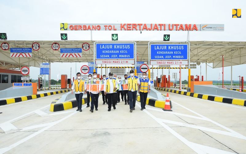 Peresmian Jalan Tol Akses BIJB Kertajati di Gerbang Tol Kertajati Utama. - Istimewa