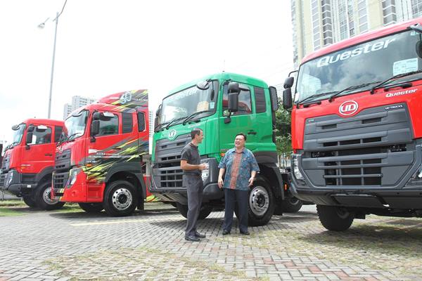 Sejumlah unit truk UD Trucks Quester. - JIBI