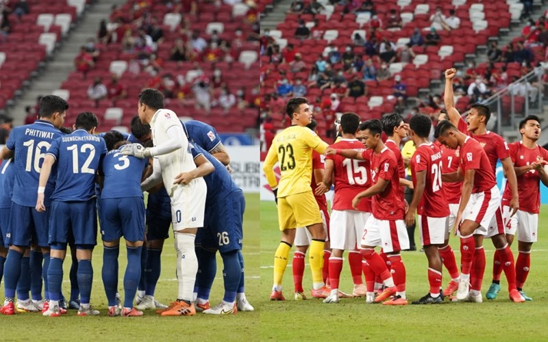 Final Piala AFF 2020, Indonesia vs Thailand. Satgas Covid-19 mengingatkan kepada masyarakat agar tetap menjaga prokes saat nobar - AFF