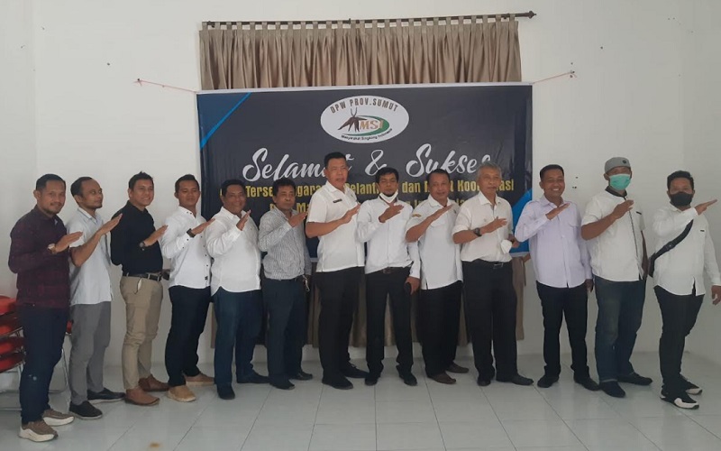 Pelantikan Dewan Pimpinan Wilayah (DPW) Masyarakat Singkong Indonesia (MSI) Sumatra Utara di Medan, Rabu (29/12/2021).  - Bisnis/Nanda Fahriza Batubara