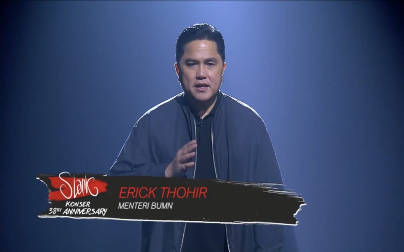 Erick Thohir dalam acara perayaan Slank ke-38 tahun - Istimewa