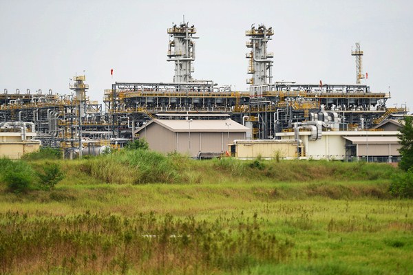 Kilang minyak di Lapangan Banyu Urip Blok Cepu, Bojonegoro, Jawa Timur, Kamis (8/12/2016).  - Bloomberg/Dimas Ardian