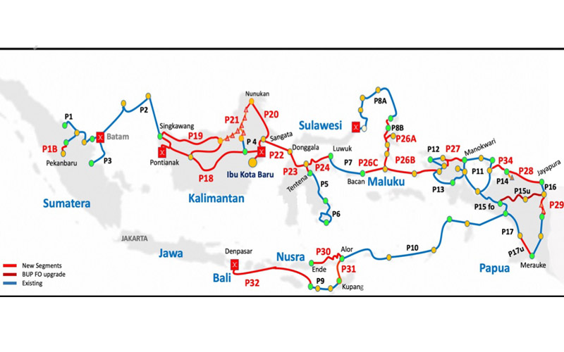 Proyek Palapa Ring Integrasi 2022, Ini Linimasa dan Rutenya