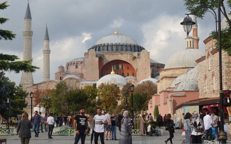 Hagia Sophia di Istanbul, Turki./Antara - Nanien Yuniar