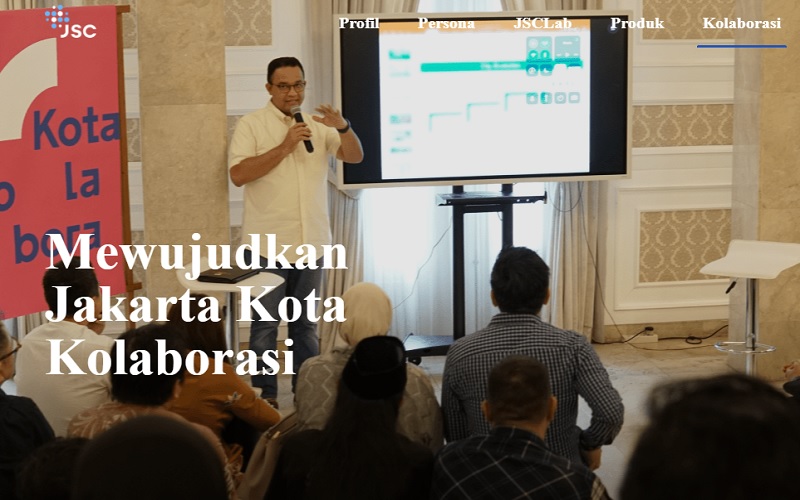Gubernur DKI Jakarta Anies Baswedan menjelaskan tentang Jakarta Smart City - JSC Lab
