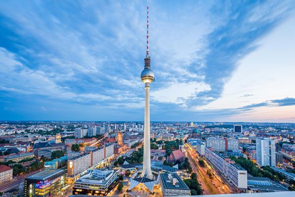 Lanskap kota Berlin, Jerman - Istimewa