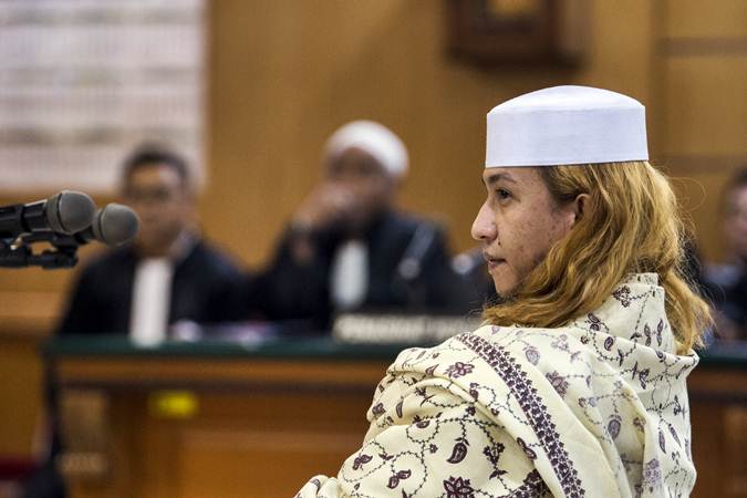 Terdakwa kasus dugaan penganiayaan terhadap remaja Bahar bin Smith menjalani sidang perdana di Pengadilan Negeri Bandung, Jawa Barat, Kamis (28/2/2019). - ANTARA/M Agung Rajasa