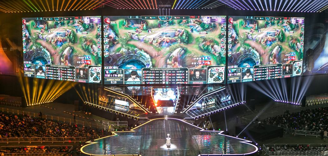 Suasana League of Legends World Championship Finals di Incheon, Korea Selatan, Sabtu (3/11/2018). - Bloomberg/Jean Chung
