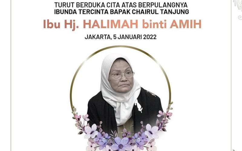 Ibu Chairul Tanjung meninggal dunia.