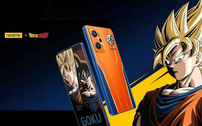 Realme kolaborasi dengan Dragon Ball Z dengan mengusung tema Son Goku dalam ponsel GT Neo 2 - realme. 