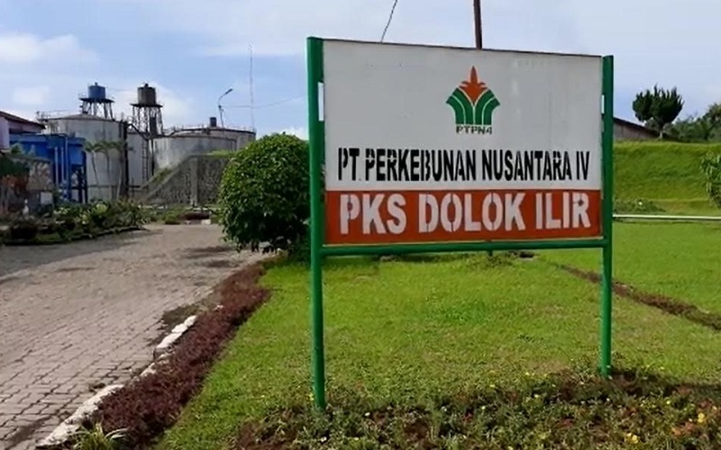 Pabrik Kelapa Sawit (PKS) milik PTPN IV Dolok Ilir di Kecamatan Dolok Batu Nanggar, Kabupaten Simalungun, Sumatra Utara 