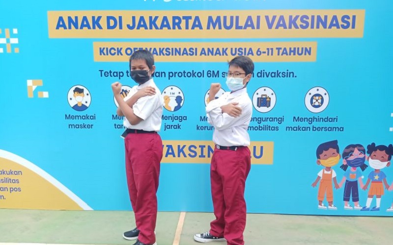 Siswa SD di DKI Jakarta selesai mendapat vaksinasi anak usia 6-11 tahun - Antara