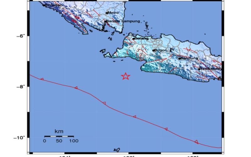 Ilustrasi Gempa Banten - BMKG