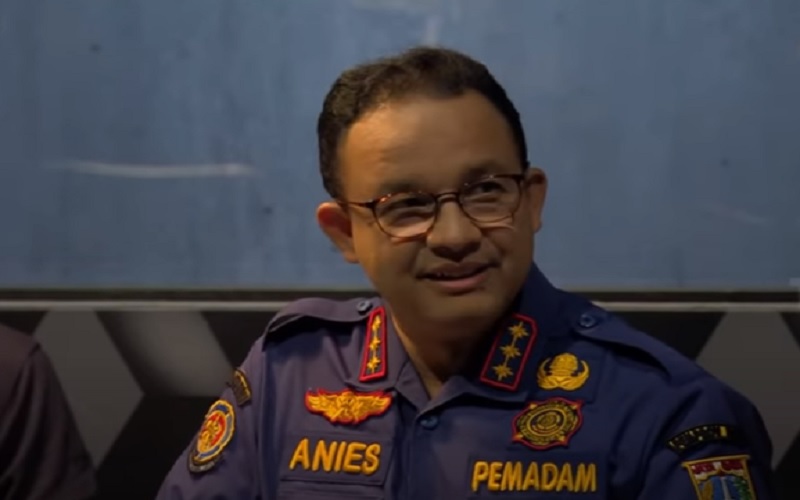 Tangkapan layar - Gubernur DKI Jakarta Anies Baswedan tampil di acara komedi Lapor, Pak! yang tayang di Tran7, Selasa (9/11/2021). JIBI - Bisnis/Nancy Junita