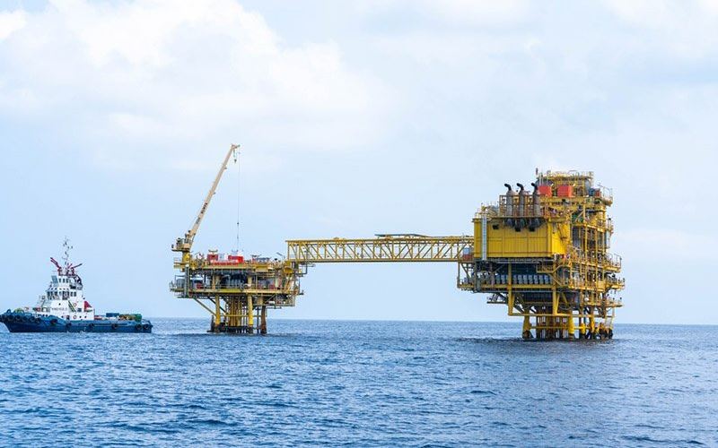 lustrasi. Lapangan migas offshore yang dioperasikan Medco Energi di Kawasan Asia Tenggara. - Antara Aceh