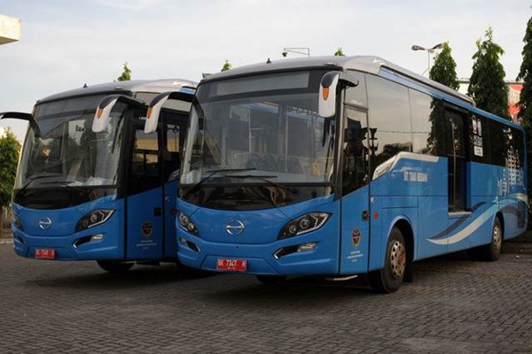 Layanan angkutan umum massal perkotaan berbasis bus (Bus Rapid Transit/BRT) -  Ilustrasi 