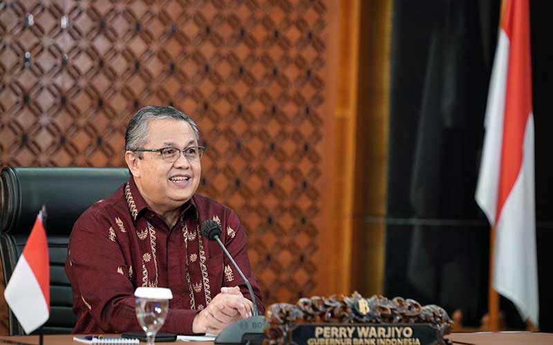 Gubernur Bank Indonesia Perry Warjiyo memberikan keterangan melalui streaming di Jakarta, Rabu (18/8 - 2020), Dok. Bank Indonesia