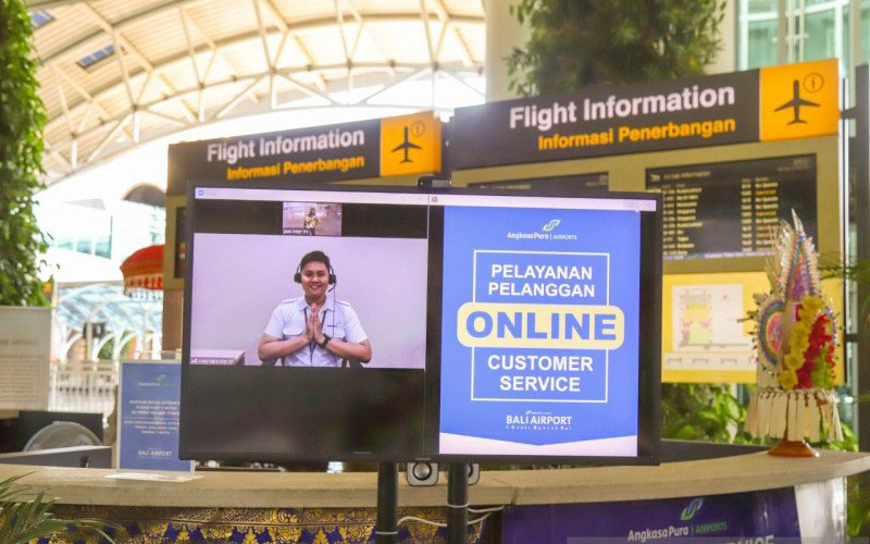 Layanan online customer service di Bandara I Gusti Ngurah Rai Bali. - ANTARA/Dokumentasi Bandara Ngurah Rai 