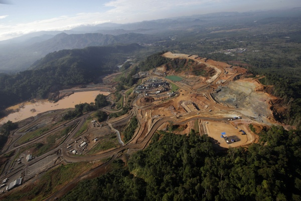 Tambang emas Martabe di Batang Toru, Sumatra Utara, Rabu (13/2/2013).  - Bloomberg/Dadang Tri