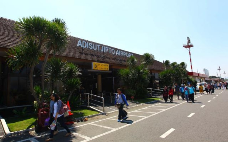 Ilustrasi Bandara Adisutjipto Yogyakarta  -  Bisnis/Dwi Prasetya