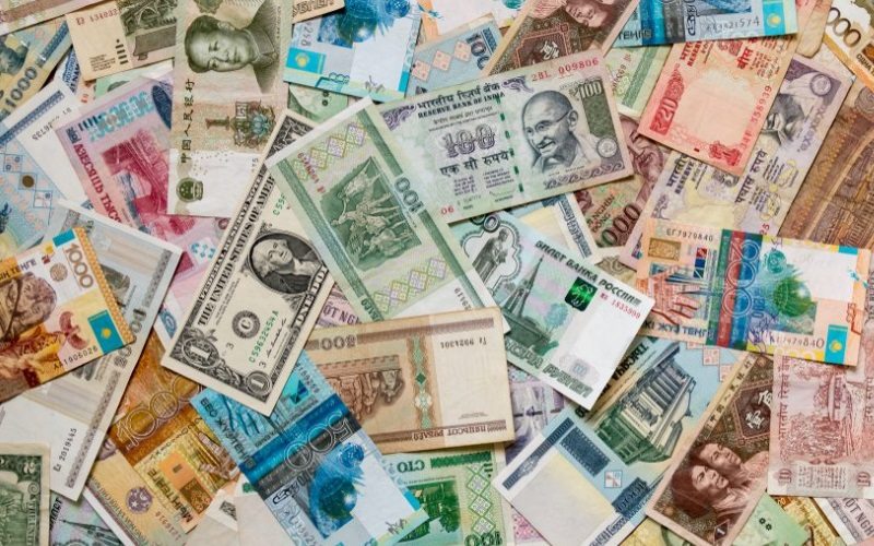 Ilustrasi mata uang negara/negara di dunia 