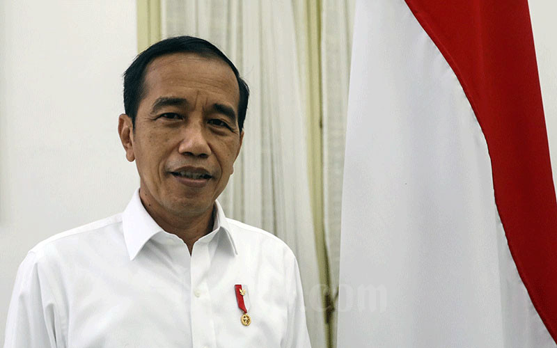 Presiden Joko Widodo di Istana Bogor, Jawa Barat, Kamis (8/1/2022). Bisnis - Fanny Kusumawardhani