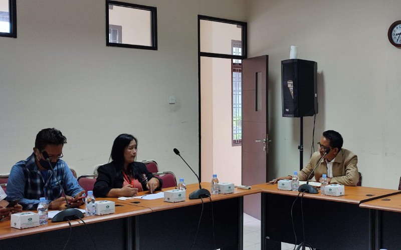 Pengurus Asosiasi UMKM Sumatra Utara saat berdiskusi dengan Kantor Wilayah I KPPU di Kota Medan, Sumatra Utara, Senin (21/2/2022).  - Istimewa