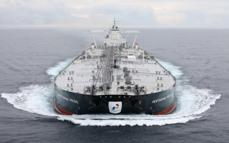 Armada kapal tanker Very Large Crude Carrier (VLCC) berkapasitas 2 juta barel PT Pertamina International Shipping.