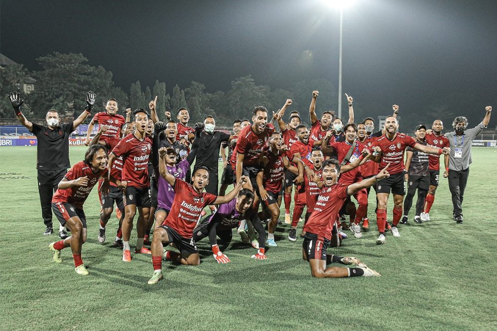 Selebrasi Bali United juara Liga 1 2021-2022 - Instagram Bali United