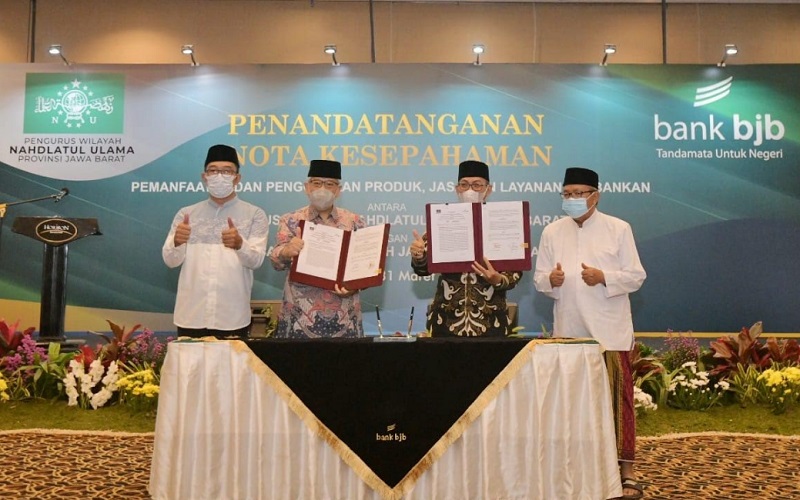 PT Bank Pembangunan Daerah Jawa Barat dan Banten Tbk (Bank BJB) menandatangani memorandum of understanding (MoU) dengan Pengurus Wilayah Nahdlatul Ulama (PWNU) Jabar.