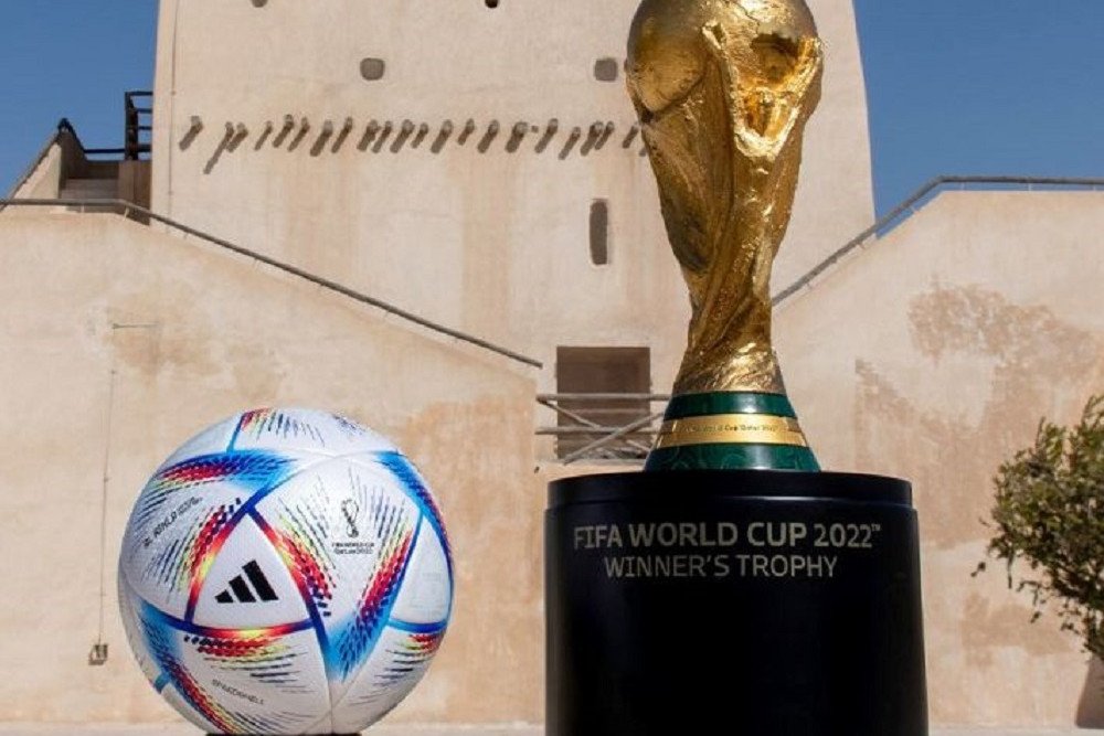 Al Rihla, bola yang dipakai di Piala Dunia 2022  -  Twitter FIFA World Cup