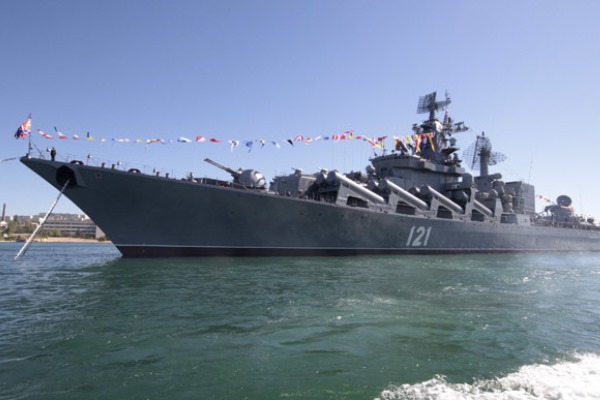 Ilustrasi kapal perang Rusia  - Reuters/Stringer