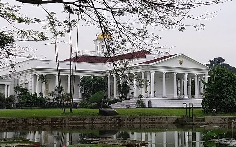 Istana Bogor di komplek Kebun Raya Bogor - Bisnis/Andhika Anggoro
