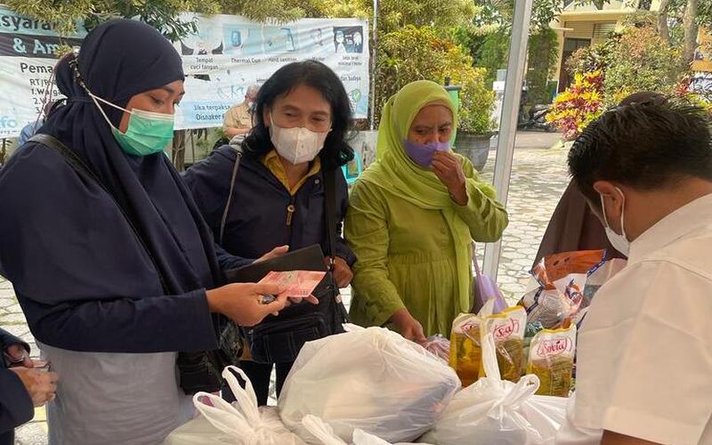 Pasar murah di Diskopindag Kota Malang, Kamis (21/4/2022). - Istimewa