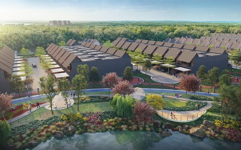 Desain Klaster Lake Garden yang dibangun Sinar Mas Land di Grand Wisata Bekasi - Sinar Mas Land
