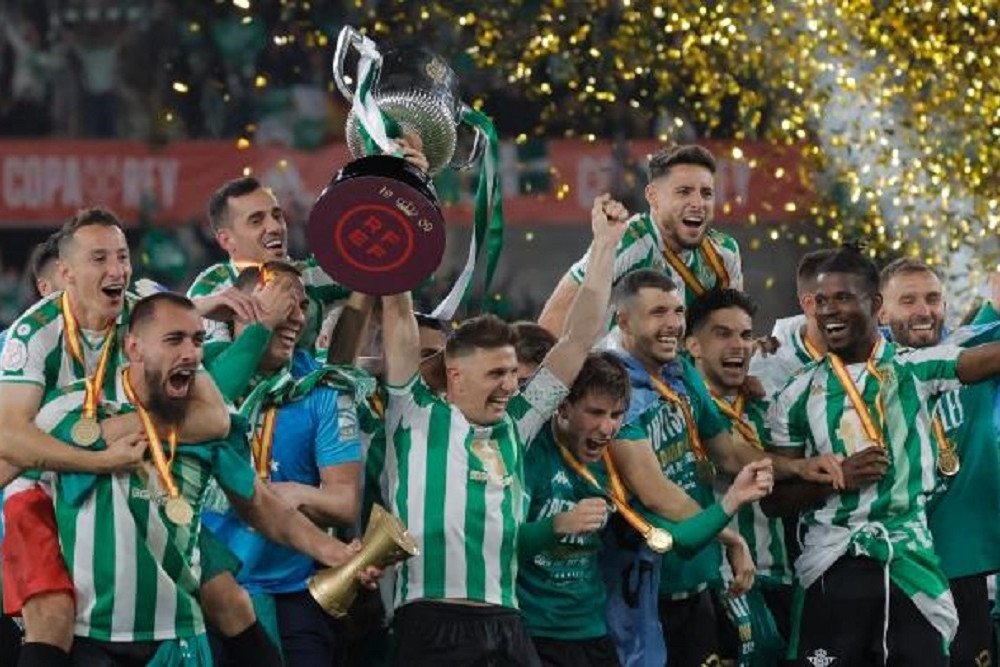 Selebrasi Real Betis juara Copa del Rey  -  Reuters