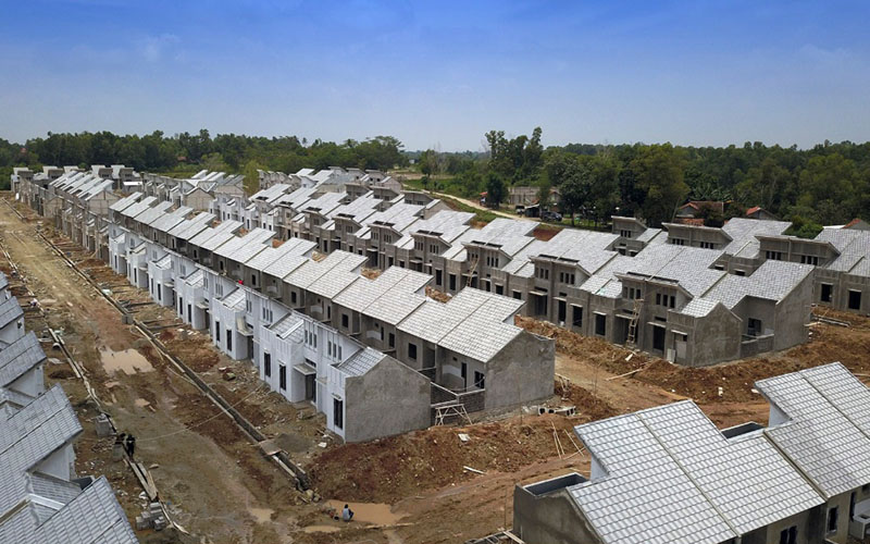 Ilustrasi perumahan di Tangerang, Banten, yang tengah dalam proses pembangunan. - Istimewa