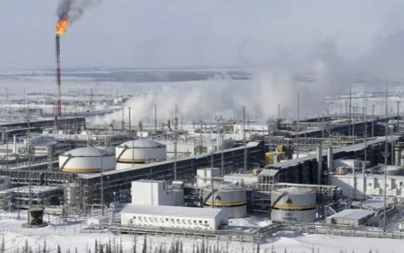 Fasilitas produksi minyak Rusia di Vankorskoye, Siberia.  - Antara/Reuters